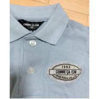 コムサイズム(COMME CA ISM)のコムサイズム　COMME CA 子供ポロシャツ　100 水色　綿100%(Tシャツ/カットソー)