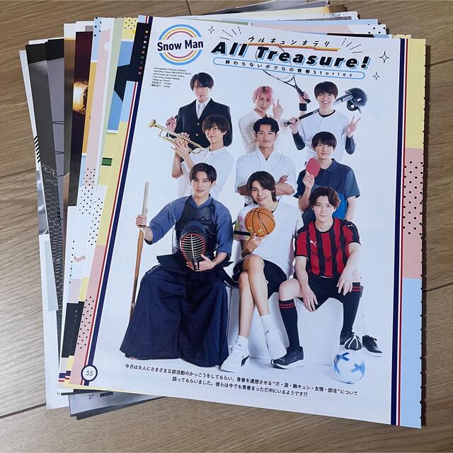 ❷Snow Man (グラビア記事のみ) アイドル誌3冊セット 切り抜き
