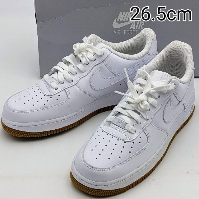 NIKE - 新品☆26.5cm☆エアフォース ワン ロー ホワイトガム メンズ