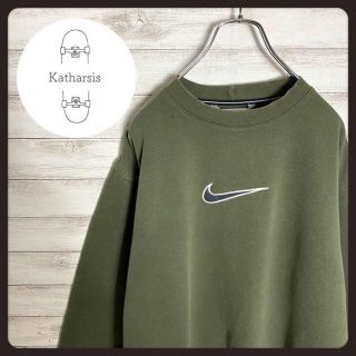 ナイキ(NIKE)の【希少カラー】00’sナイキ刺繍センターロゴビックサイズスウェット入手困難(スウェット)