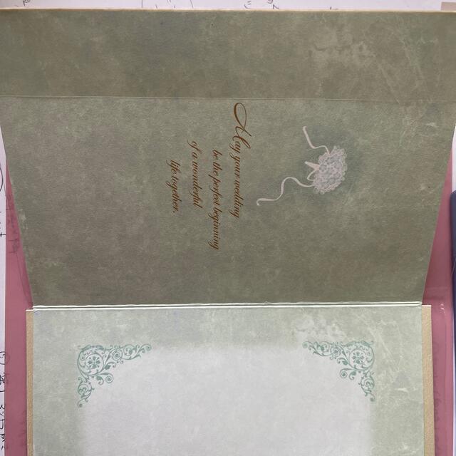 結婚お祝いカード　一枚封筒付き ハンドメイドの文具/ステーショナリー(カード/レター/ラッピング)の商品写真