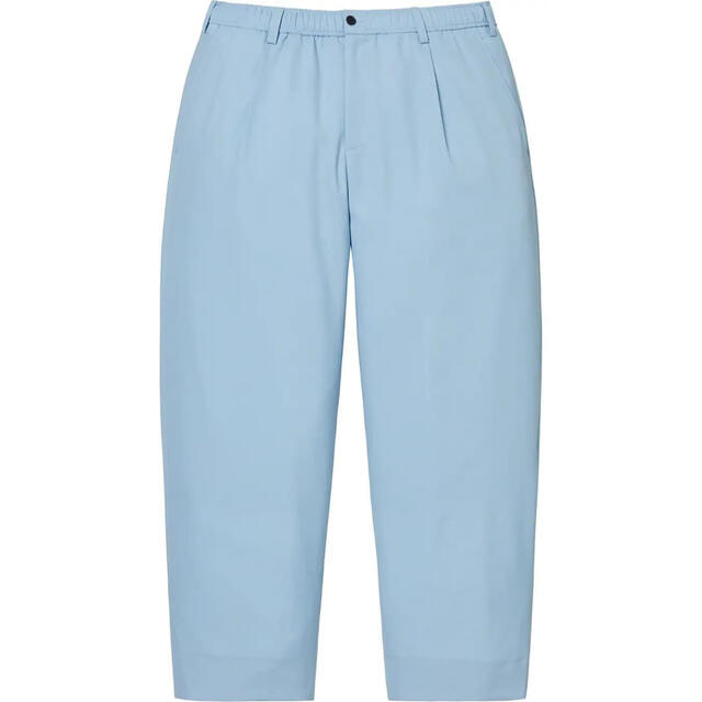 32 水色 Supreme Pleated Trouser Slate Blue-