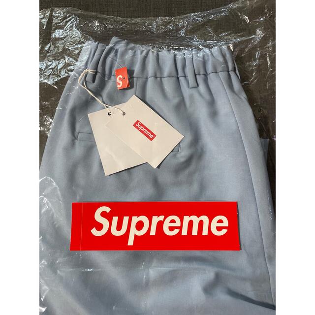 32 水色 Supreme Pleated Trouser Slate Blue