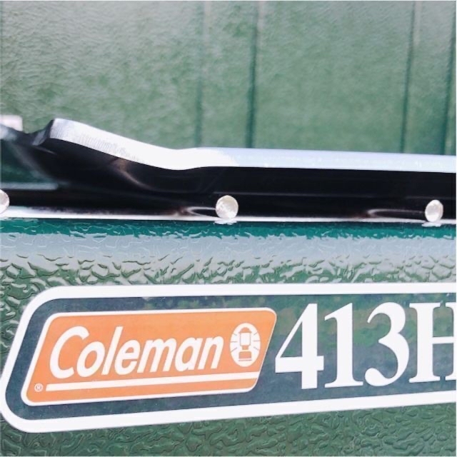 コールマン 413Hパワーハウス ツーバーナー コンロ 板厚3.2mm鉄板 スポーツ/アウトドアのアウトドア(調理器具)の商品写真