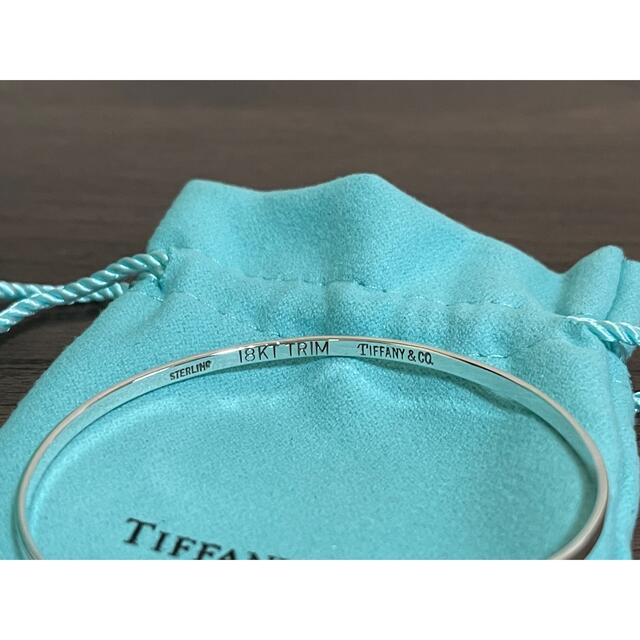 Tiffany & Co.(ティファニー)の(超美品小袋箱付き) ティファニー SV925/750ハートフック＆アイバングル レディースのアクセサリー(ブレスレット/バングル)の商品写真