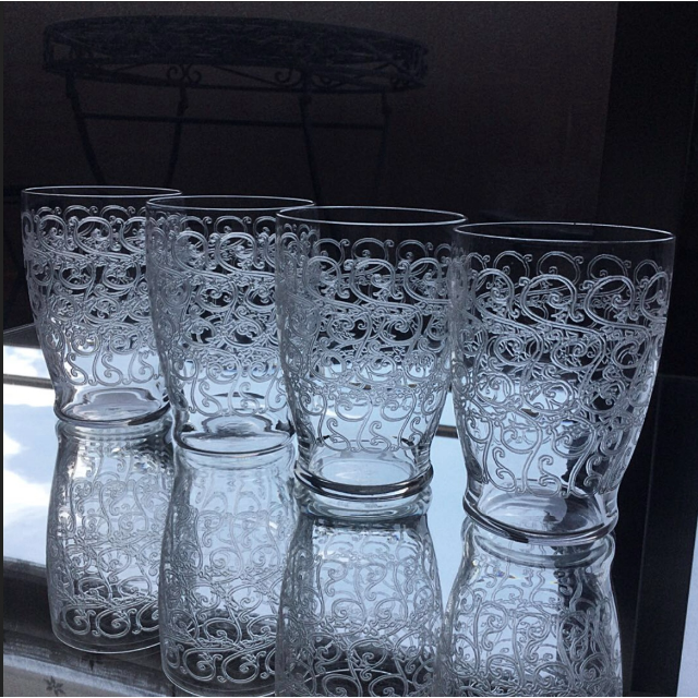 Baccarat - るるるる。る。  高さ10㎝ オールドバカラ ビュ ウォーターグラス 4客