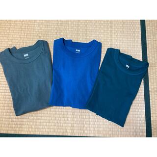 ユニクロ(UNIQLO)のユニクロ　クルーネックTシャツ（半袖）Lサイズ　3枚セット(Tシャツ/カットソー(半袖/袖なし))