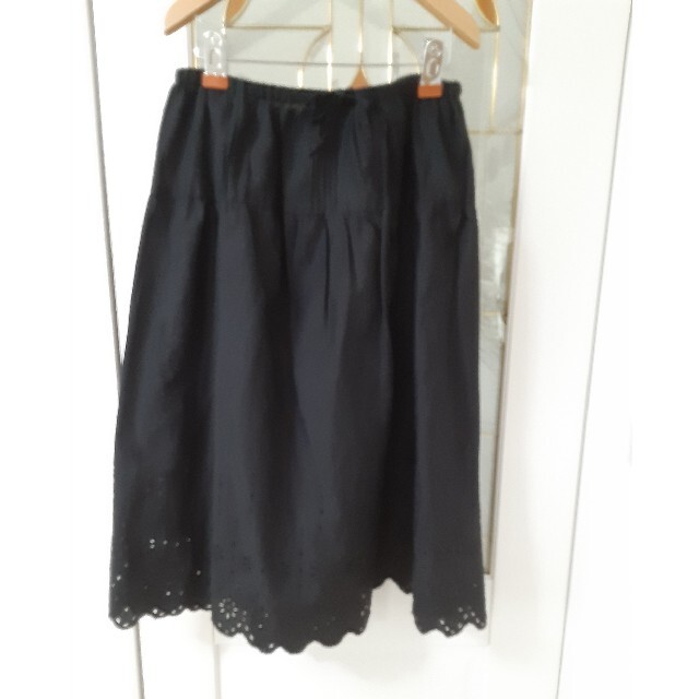 SM2(サマンサモスモス)のサマンサモスモス　スカラップスカート　ブラック レディースのスカート(ひざ丈スカート)の商品写真
