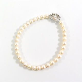 タサキ(TASAKI)のTASAKI♪田崎真珠★パールブレスレット★本真珠★シルバー★6.4mm★タサキ(ブレスレット/バングル)