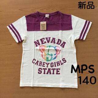 エムピーエス(MPS)の新品未使用 MPS エムピーエス 子供 女の子 半袖Tシャツ クマ 140(Tシャツ/カットソー)