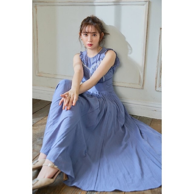 herlipto Back Lace-Up Cotton Long Dress - ロングワンピース/マキシ