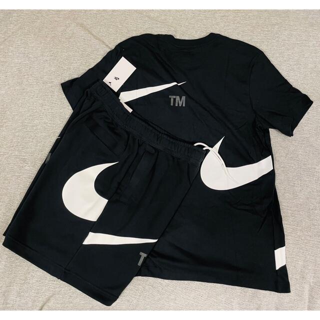 NIKE スウッシュ 総柄 Tシャツ ハーフパンツ 上下 セット