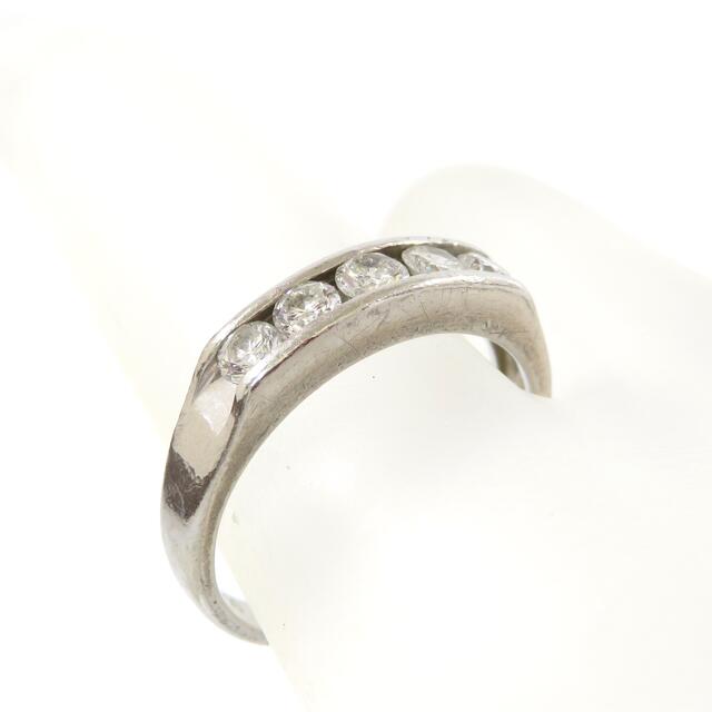 0.5ct♪Pt900/プラチナ☆ダイヤモンド デザインリング 指輪 11号-