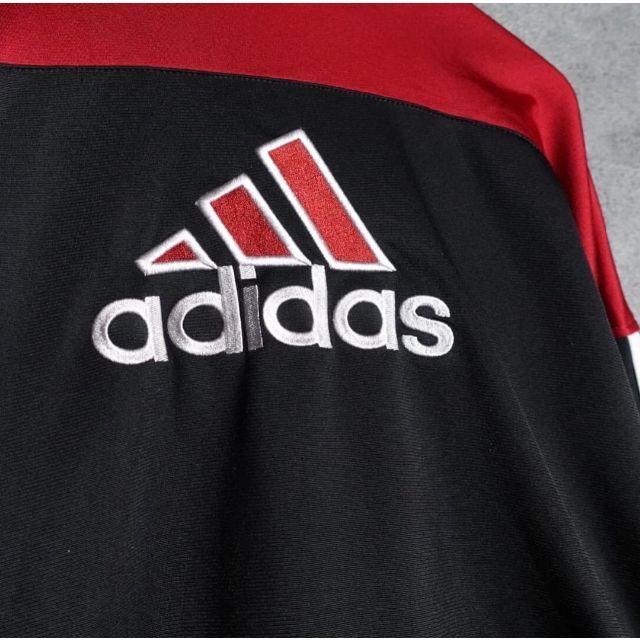 adidas - アディダス ブラック×レッド サイドライン デザイン