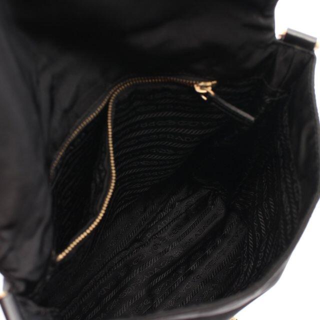 PRADA(プラダ)のプラダ ショルダーバッグ ナイロン レザー ブラック 三角プレート レディースのバッグ(ショルダーバッグ)の商品写真