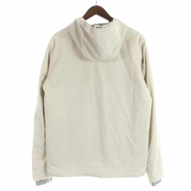ヘルノ RESORT LINE ジャケット ジップアップ 48 L アイボリー ... 極美品★正規品 HERNO ヘルノ リゾート PI026DR フード・ロゴプレート付き レイヤード風 カシミヤ×シルク ダウンコート ピンク 42 伊製