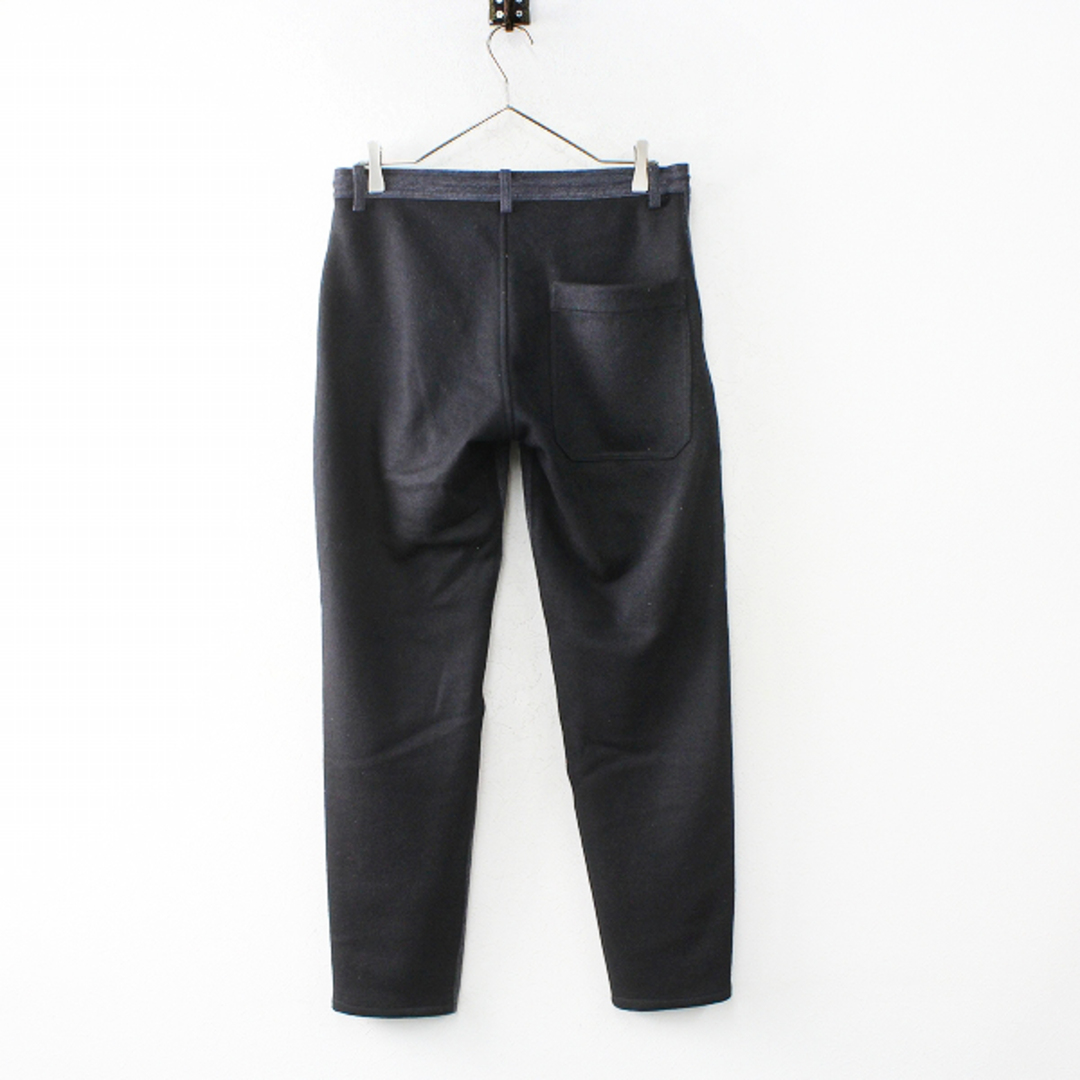 Y's Yohji Yamamoto ワイズ ヨウジヤマモト COTTON WOOL WAIST STRING SLIM PANTS 前後切替デニムパンツ 2/黒【2400012793217】