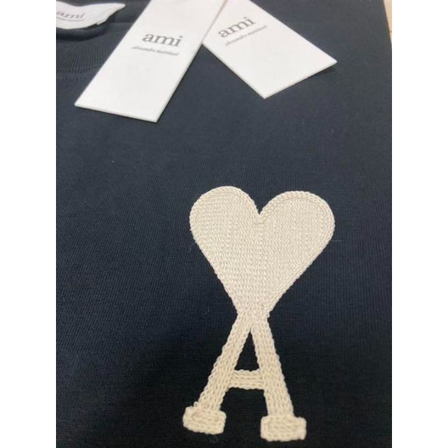 アミパリス  Tシャツ 黒×白マーク Sサイズ