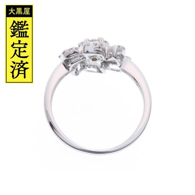 好評高評価 ノンブランドジュエリー 花 K18WG #12【430】 ダイヤモンド 