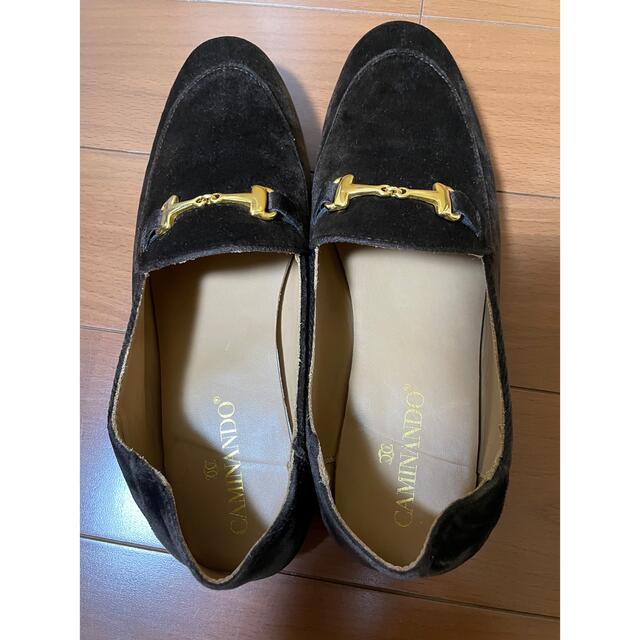 DEUXIEME CLASSE(ドゥーズィエムクラス)のCAMINANDO VELOUR BIT SLIP ON 38 レディースの靴/シューズ(スリッポン/モカシン)の商品写真