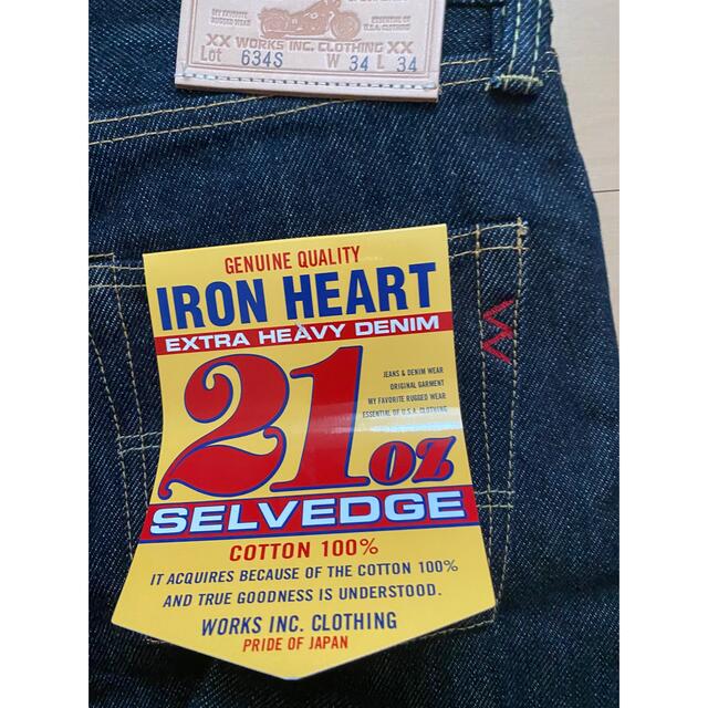 Iron Heart Jeans サイズ 34 インディゴ ファッションの www.toyotec.com