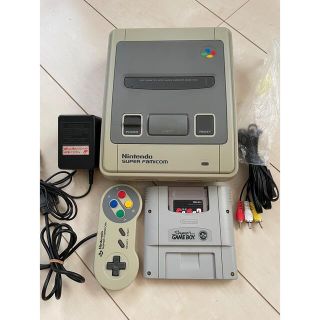 スーパーファミコン(スーパーファミコン)のスーパーファミコン本体　付属品全て有り！スーパーゲームボーイ　サガ2(家庭用ゲーム機本体)