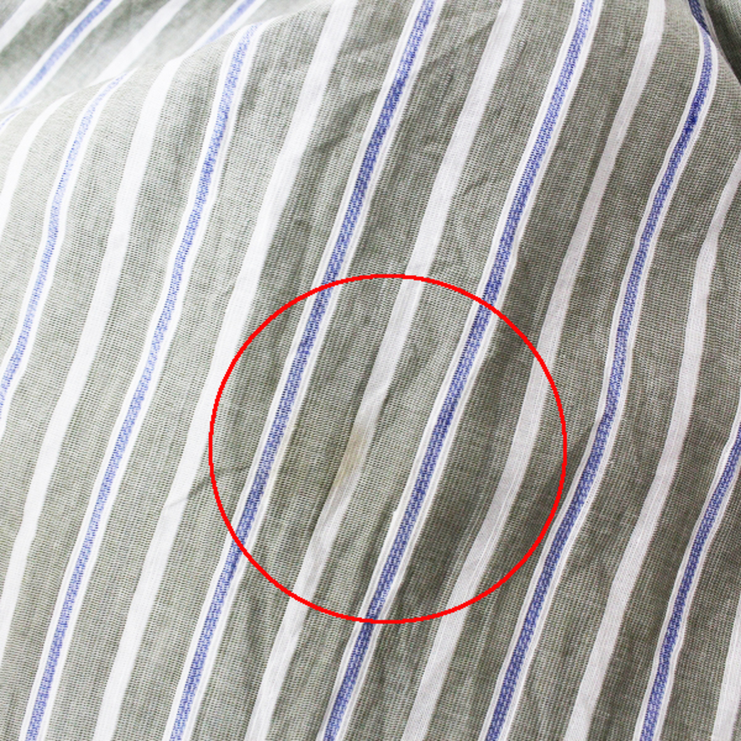 2019SS 春夏 定価8.5万 CristaSeya クリスタセヤ striped maxi shirt