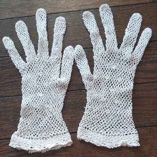 白レース編み手袋(その他)