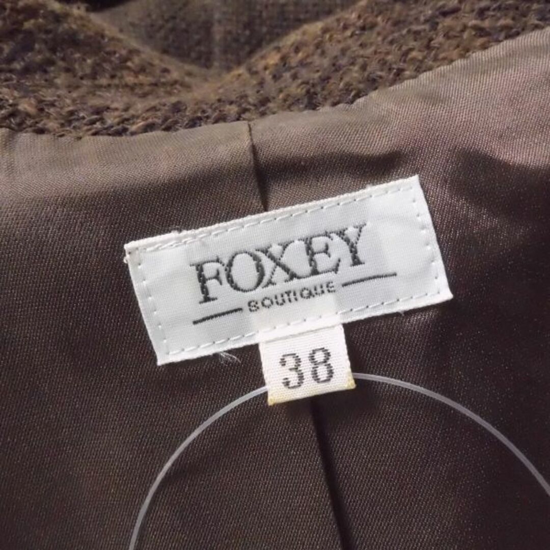 FOXEY(フォクシー)のフォクシー ジャケット 1点 ブラウン系 38 綿 他 半袖 AM3326A33 レディースのジャケット/アウター(テーラードジャケット)の商品写真