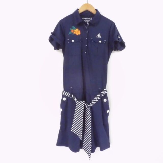 le coq sportif - ルコックスポルティフ ワンピース 1点 ネイビー系 L ... タグ付未使用品 ルコックワンピースL