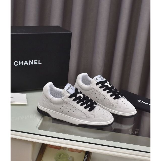 CHANEL 23.5cm ウェッジ スニーカー