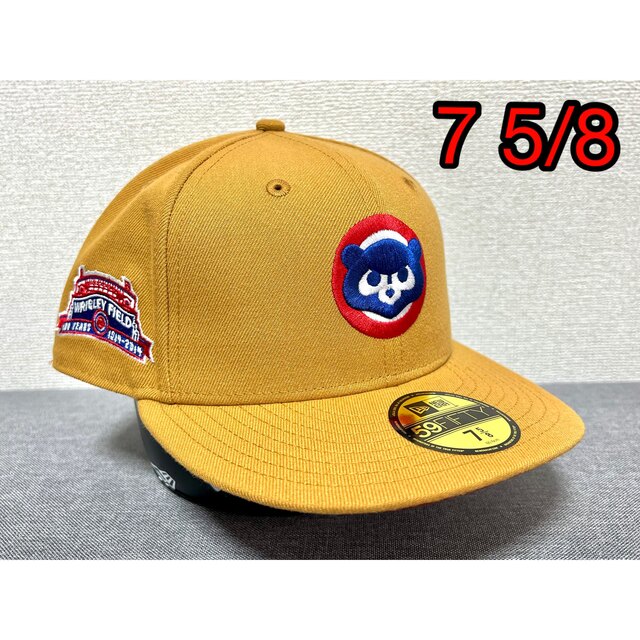 NEWERA カスタムキャップ シカゴカブス ベアー 7 5/8 つば裏レッド