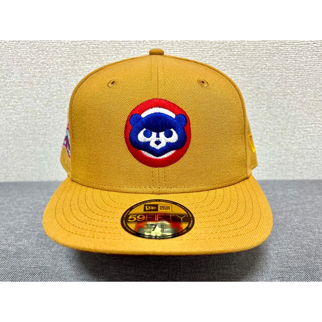 NEWERA カスタムキャップ シカゴカブス ベアー 7 5/8 つば裏レッド