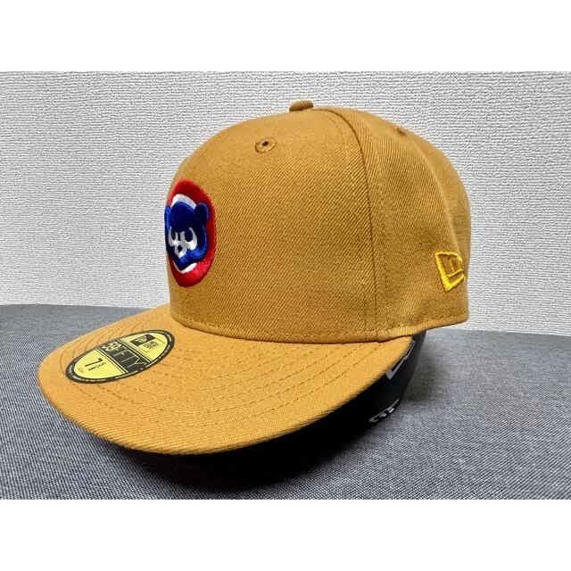NEWERA カスタムキャップ シカゴカブス ベアー 7 5/8 つば裏レッド