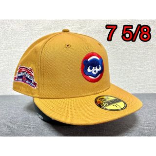 ニューエラー(NEW ERA)のNEWERA カスタムキャップ　シカゴカブス　ベアー　7 5/8 つば裏レッド(キャップ)