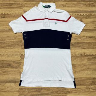 ポロラルフローレン(POLO RALPH LAUREN)の【超希少】ラルフローレン　ポロシャツ 半袖　ワンポイント　ボーダー(ポロシャツ)