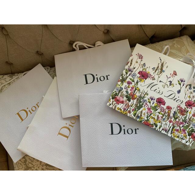 Christian Dior(クリスチャンディオール)のクリスチャンディオール　ショッパー5枚　Miss Dior レディースのバッグ(ショップ袋)の商品写真