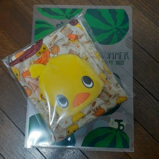 ニッシンショクヒン(日清食品)のチキンラーメンひよこちゃんポーチ&エコバッグ(キャラクターグッズ)