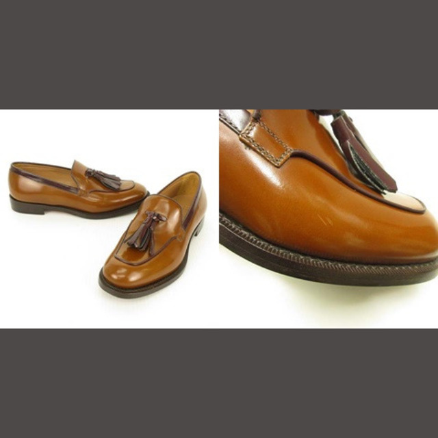 美品 タッセル ローファー スリッポン レザー シューズ 36 美品 タッセル ローファー スリッポン レザー シューズ 36