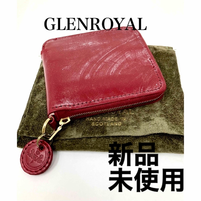 折り財布新品　GLEN ROYAL グレンロイヤル　二つ折り財布　小銭入れ付き