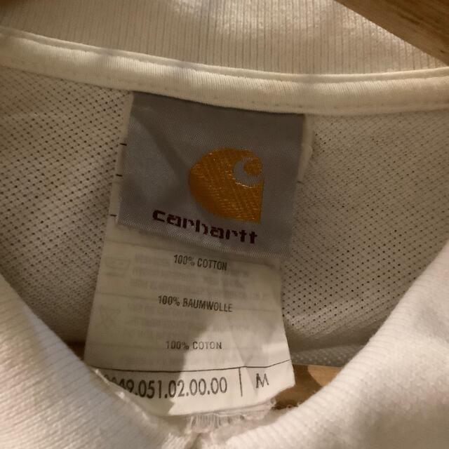 carhartt(カーハート)のカーハート白ポロシャツcarhartt メンズのトップス(ポロシャツ)の商品写真