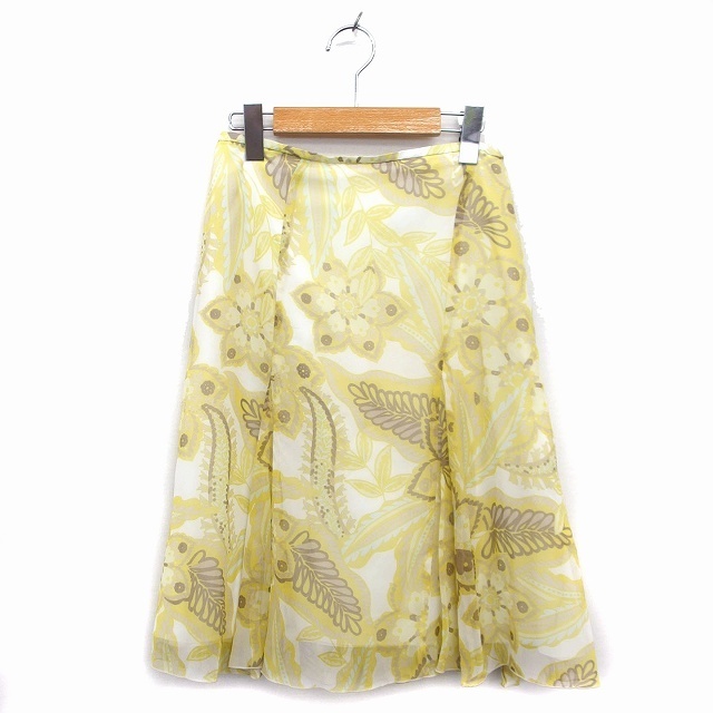 LAUTREAMONT(ロートレアモン)のロートレアモン LAUTREAMONT スカート フレア ひざ丈 薄手 透け感 レディースのスカート(ひざ丈スカート)の商品写真