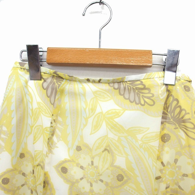 LAUTREAMONT(ロートレアモン)のロートレアモン LAUTREAMONT スカート フレア ひざ丈 薄手 透け感 レディースのスカート(ひざ丈スカート)の商品写真
