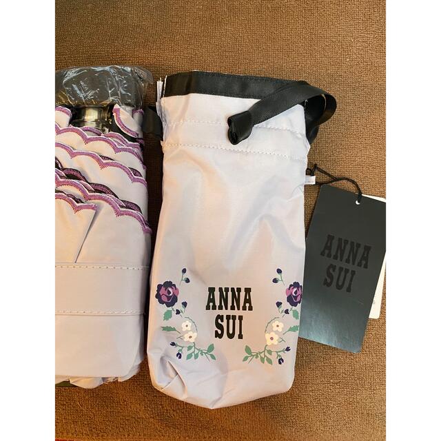 ANNA SUI(アナスイ)のセールANNA SUI アナスイカラーのパープル　コンパクト折りたたみ晴雨兼用傘 レディースのファッション小物(傘)の商品写真