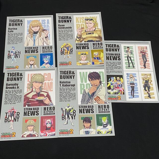 【非売品】TIGER & BUNNY  クリアファイル&ステッカー セット エンタメ/ホビーのアニメグッズ(クリアファイル)の商品写真