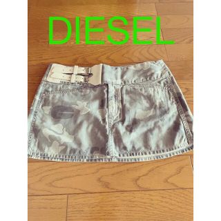 ディーゼル(DIESEL)の「美品」DIESEL ミリタリー ミニスカート(ミニスカート)