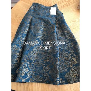 アメリヴィンテージ(Ameri VINTAGE)の希少！DAMASK DIMENSIONAL SKIRT(ロングスカート)