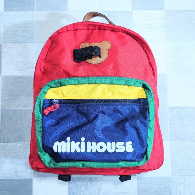 90's miki HOUSE ナイロン マルチカラー リュック バックパック www