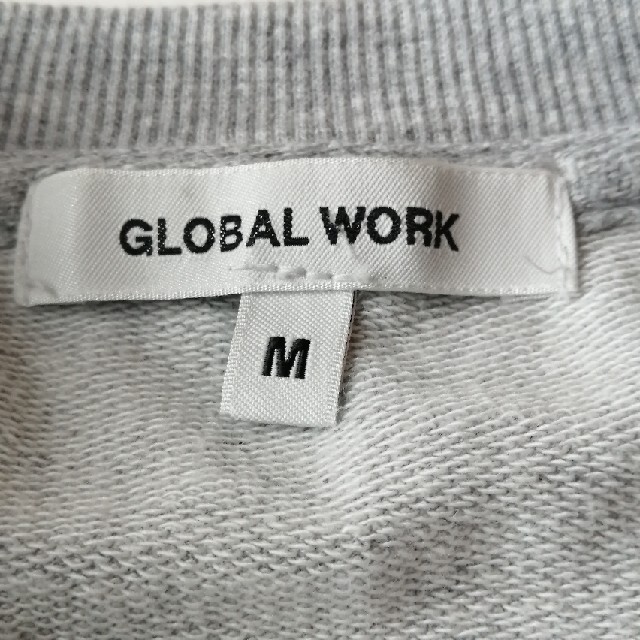 GLOBAL WORK(グローバルワーク)のグローバルワーク★Ｖガセット★裏パイル★袖裾リブ★スウェットT★USED メンズのトップス(Tシャツ/カットソー(半袖/袖なし))の商品写真