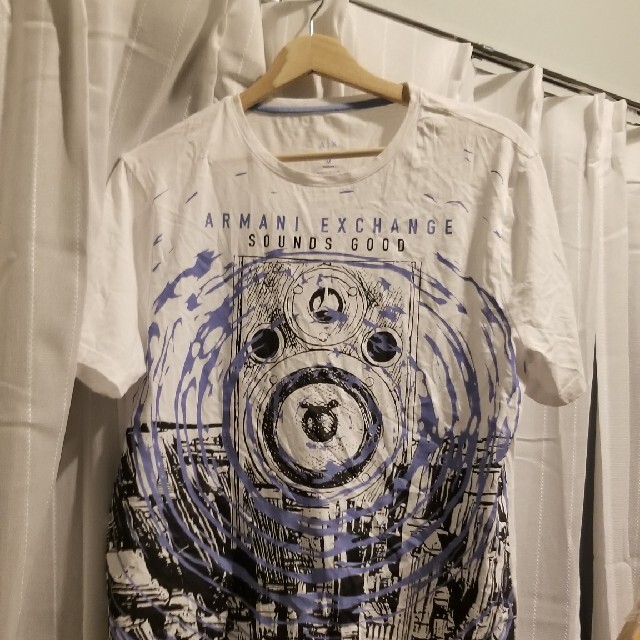 【最終1点限り】ARMANIEXCHANGE  Tシャツ ブラック 黒 Mサイズ